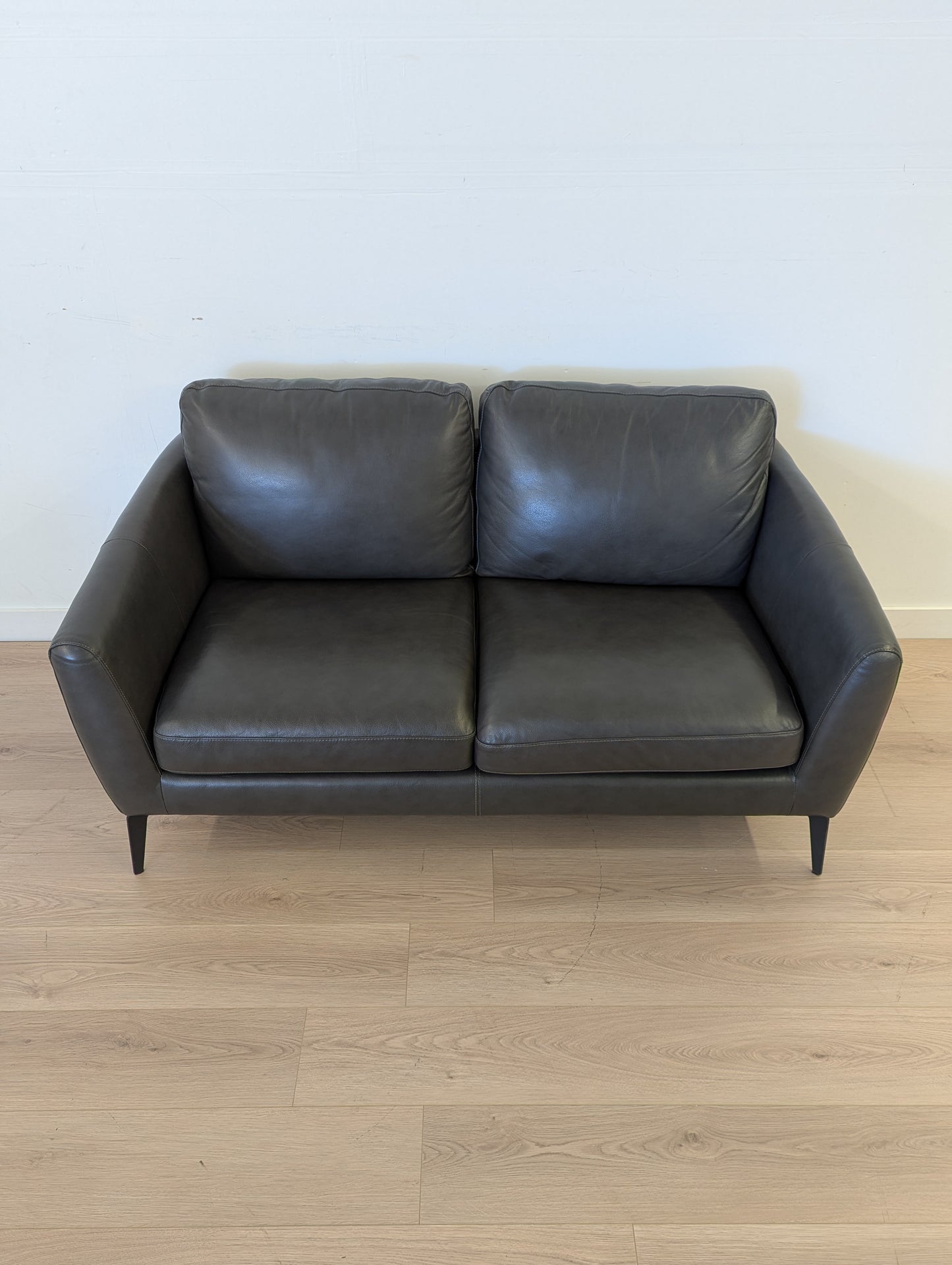 Scan Designs Leather Loveseat