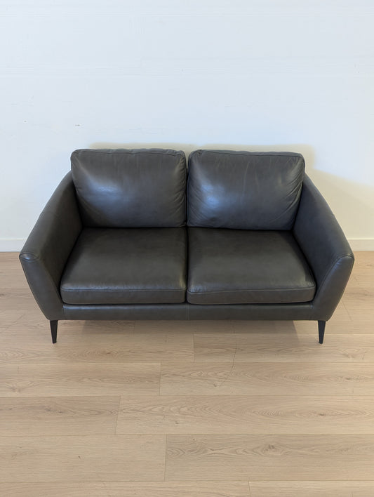 Scan Designs Leather Loveseat