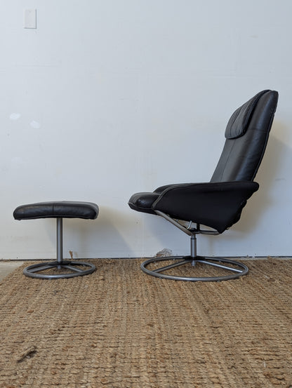 1999 IKEA Malung Lounge Chair and Footstool