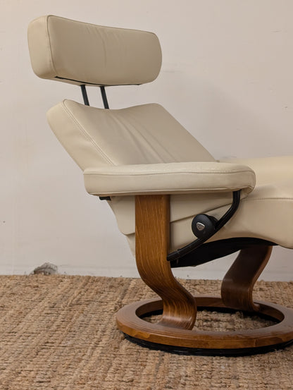 Stressless Taurus Reclining Chair and Ottoman