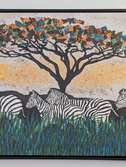 Zebra Run by Alonzo Saunders