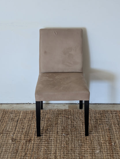 Crate and Barrel Pullman Suede Chair