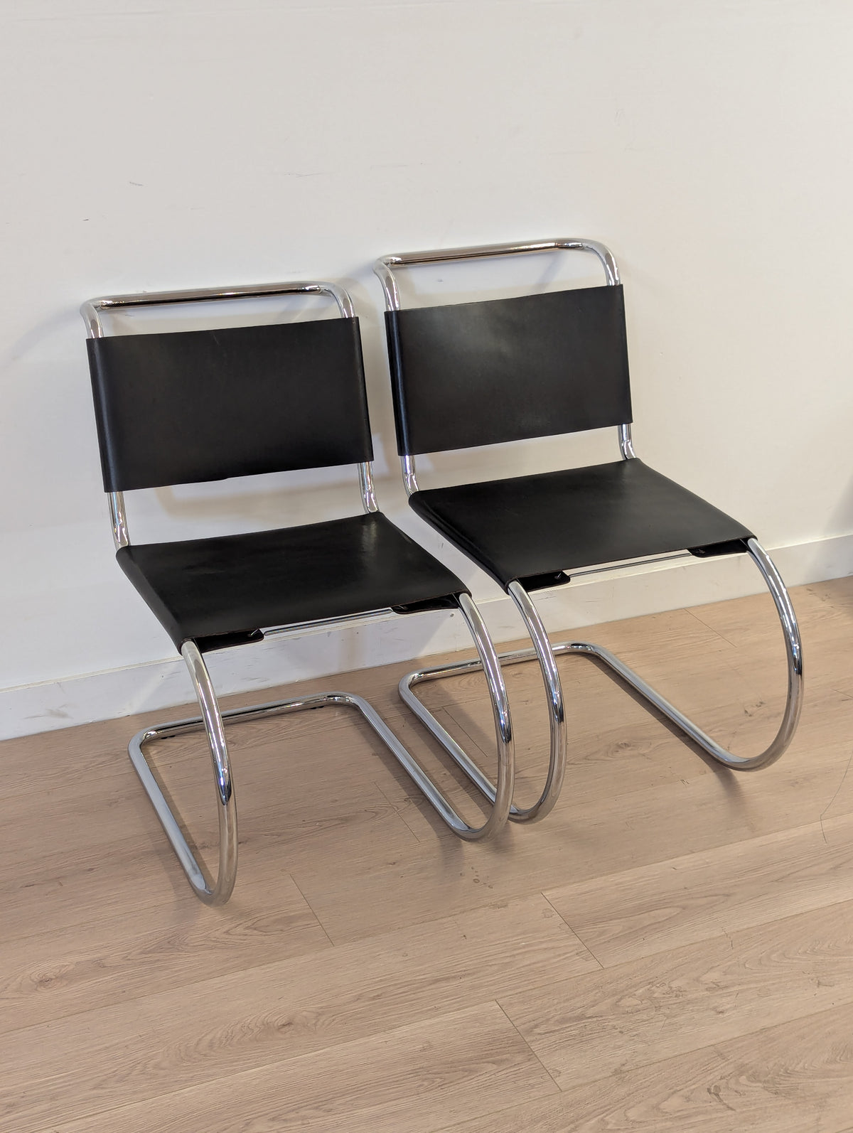 Alivar Italian MR10 by Mies van der Rohe Replication Chair (2 Available)