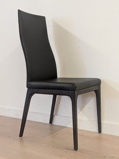 Scan Designs Leather Dining Chairs (Set of 4)