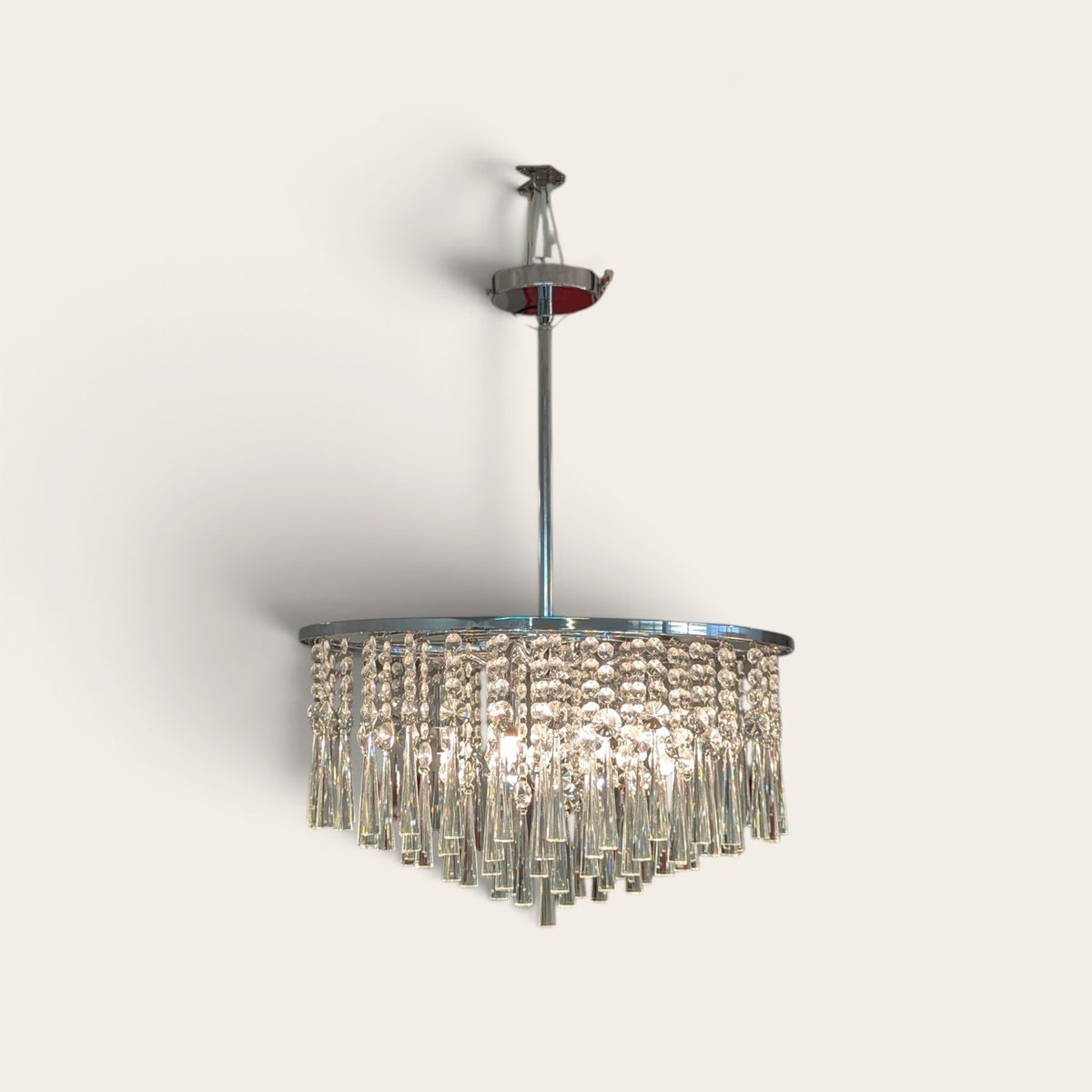 Modern Glass Crystal Chandelier (Shadeless)
