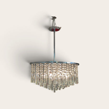 Modern Glass Crystal Chandelier (Shadeless)