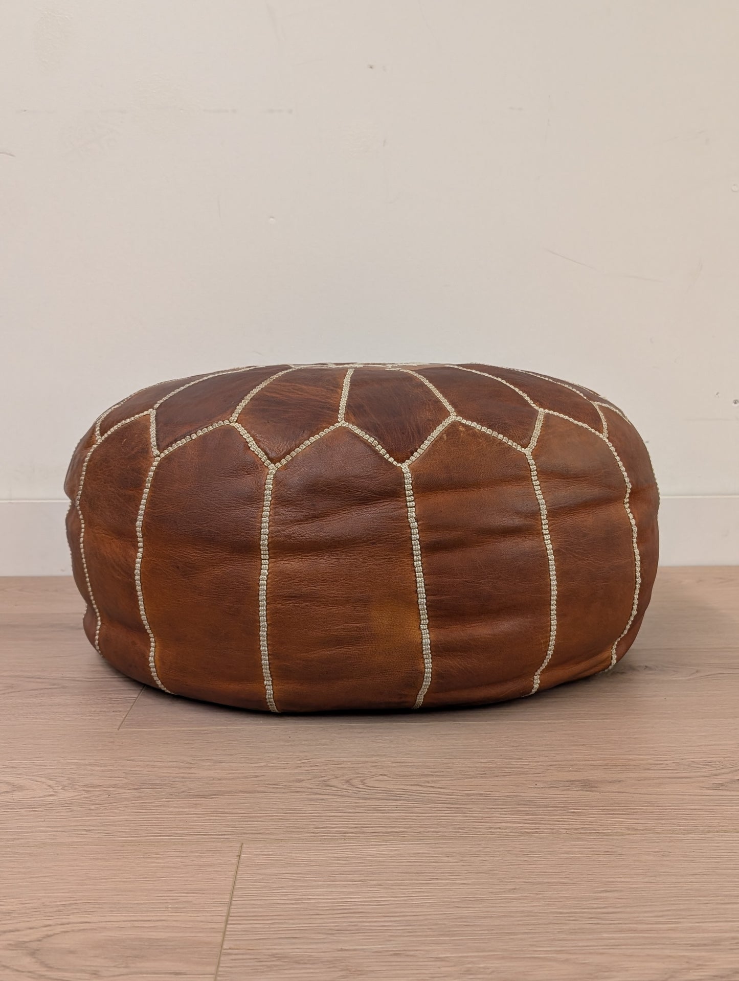 Leather Pouf