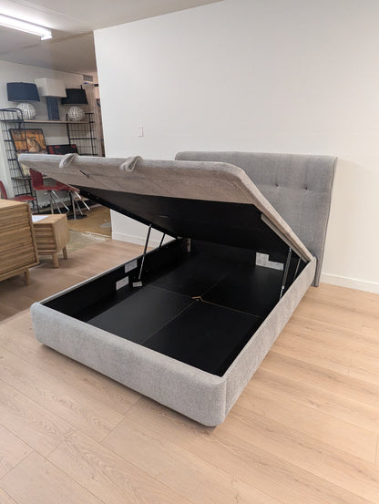 Scan Designs Alba Upholstered Lift Storage Queen Bedframe