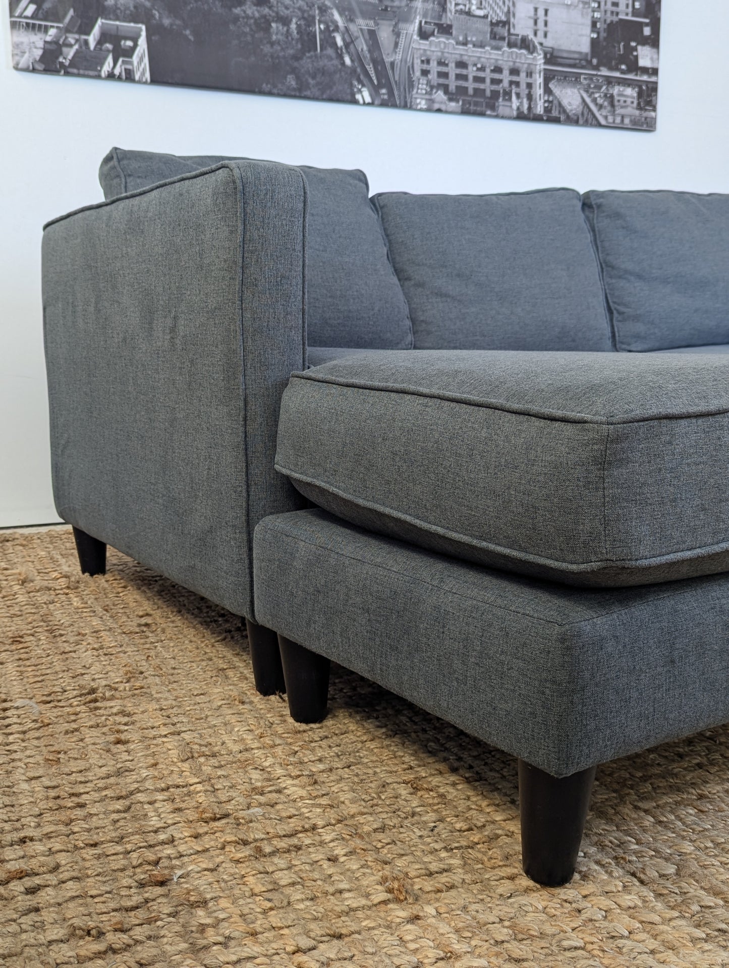 Urban Barn Lure Sectional Sofa Reversible Chaise