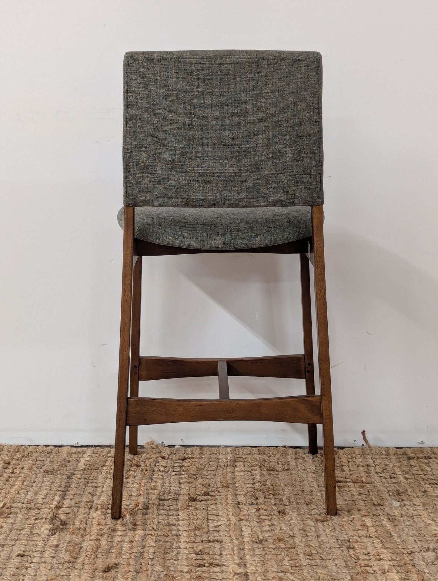 Article Nosh Counter Stool - Walnut and Hemock Green