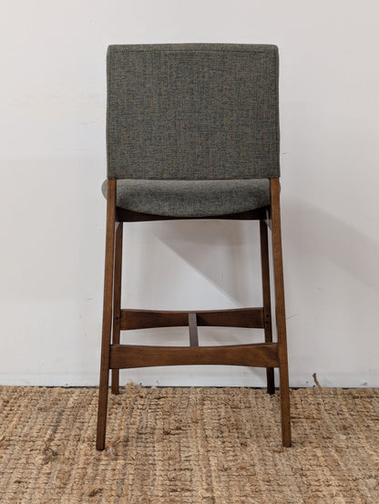 Article Nosh Counter Stool - Walnut and Hemock Green