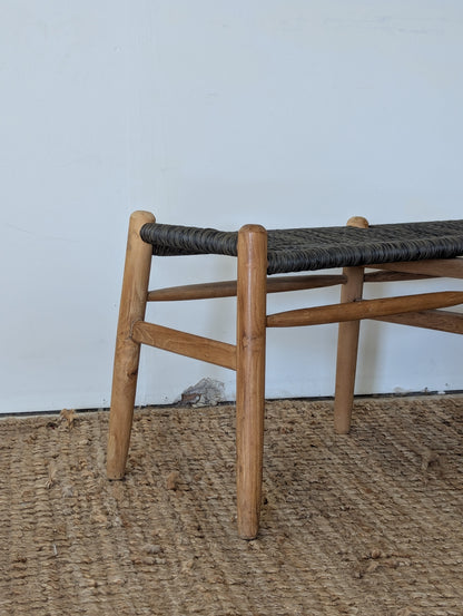 Rattan Wood Bench