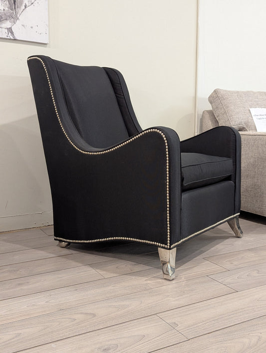 Caracole Studded Black Chair