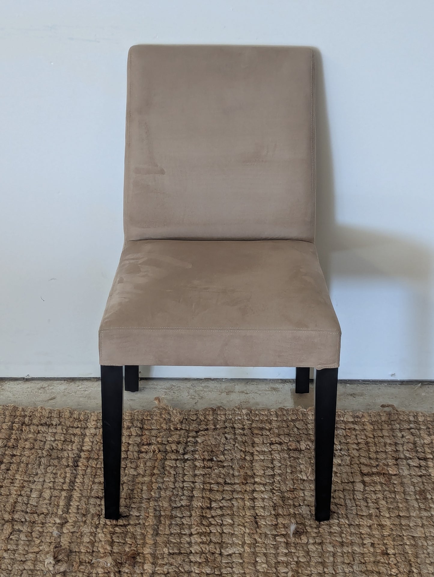 Crate and Barrel Pullman Suede Chair