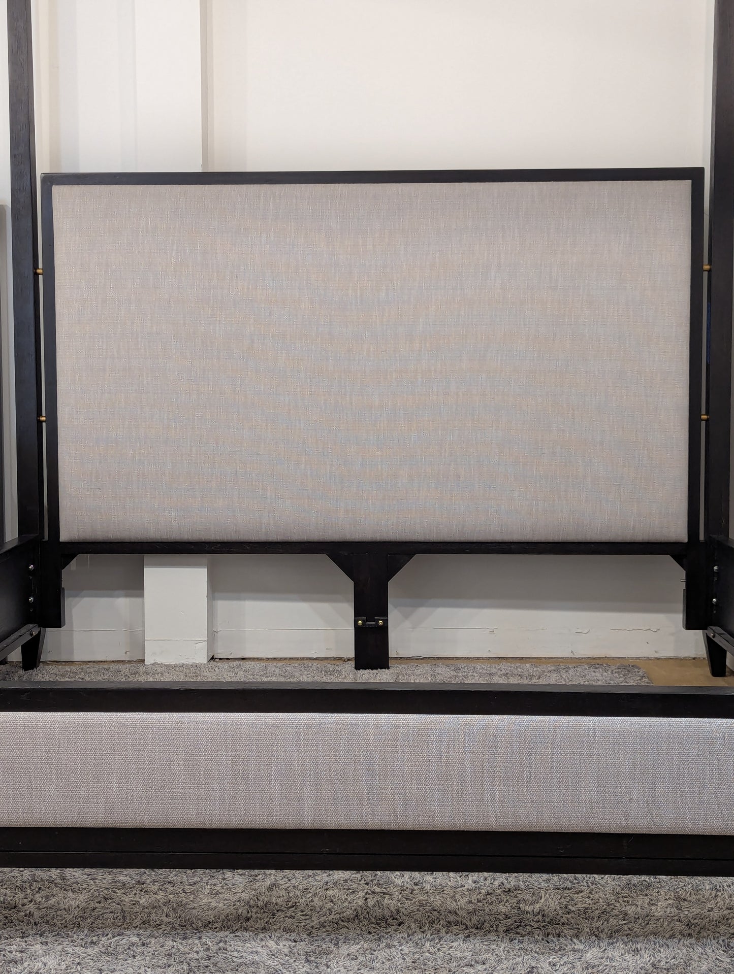 Restoration Hardware Cayden Upholstered Panel Canopy Bed