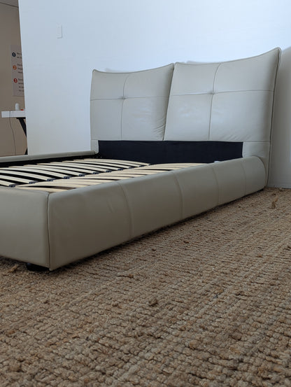 Modrest Patrick Leather Bedframe
