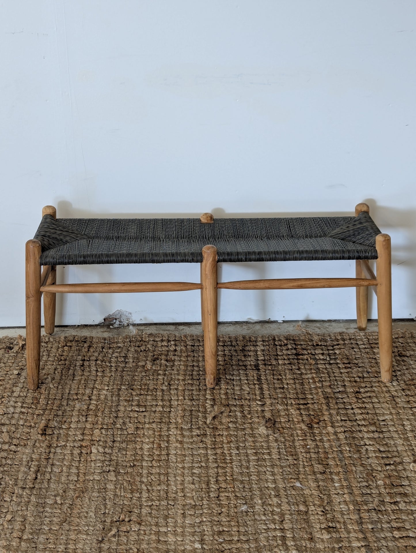 Rattan Wood Bench