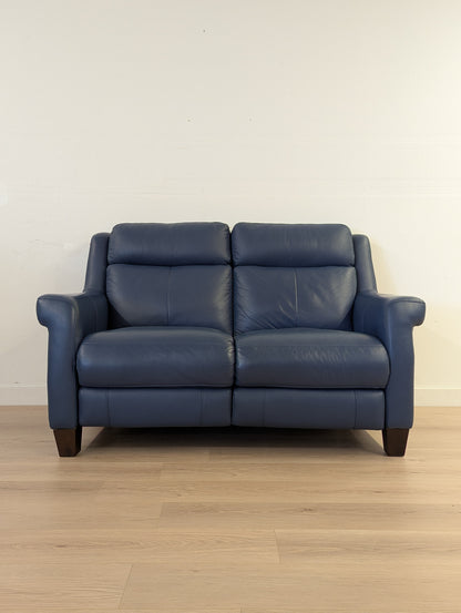 Amax Houston Power Reclining Leather Loveseat