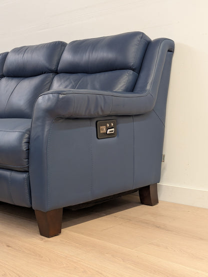 Amax Houston Power Reclining Leather Couch