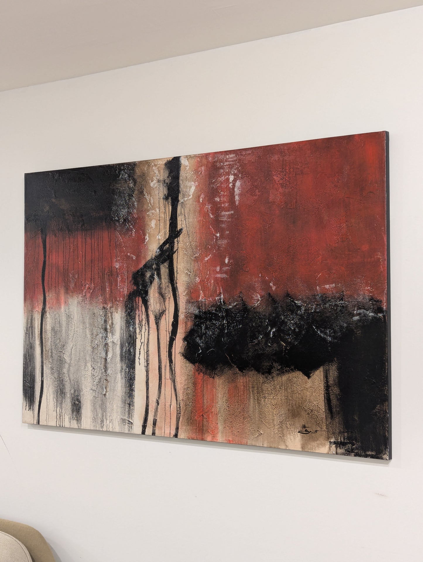 Signed Abstract Painting