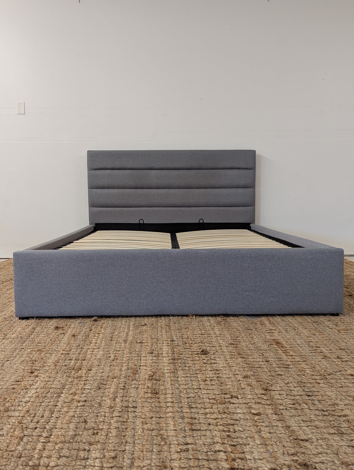 Dustin Storage Bed Greige Queen