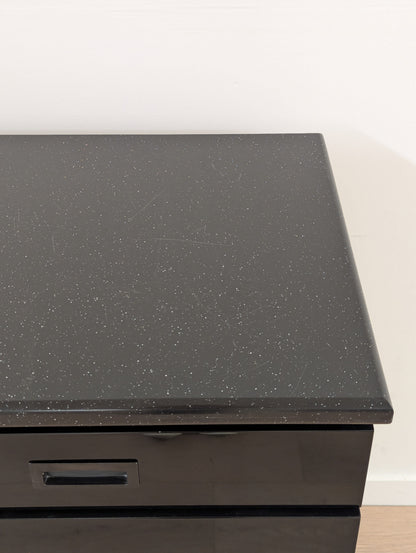 Black Marble Top Dovetail Dresser