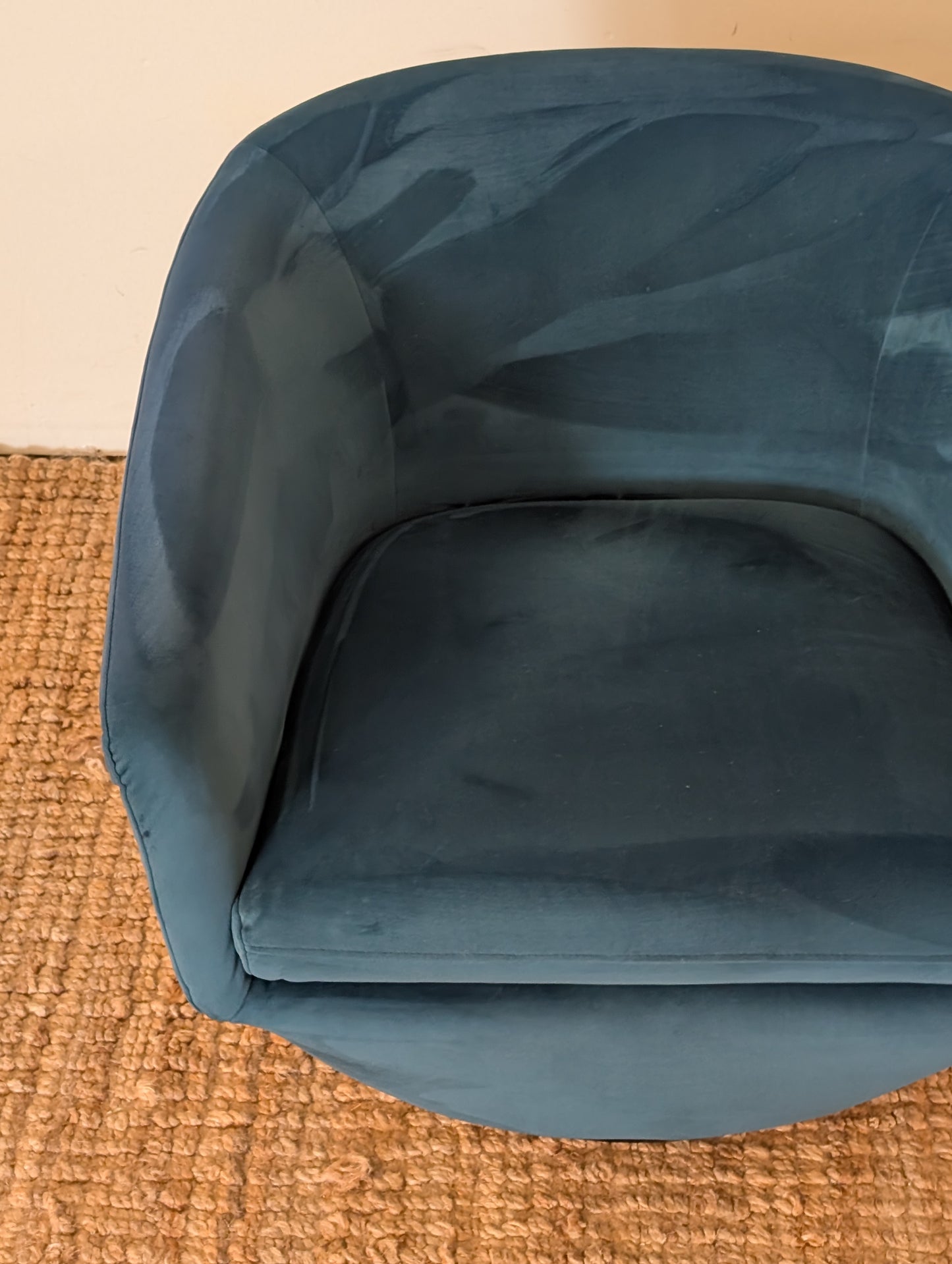 Scan Designs Geneva Fabric Swivel Chair