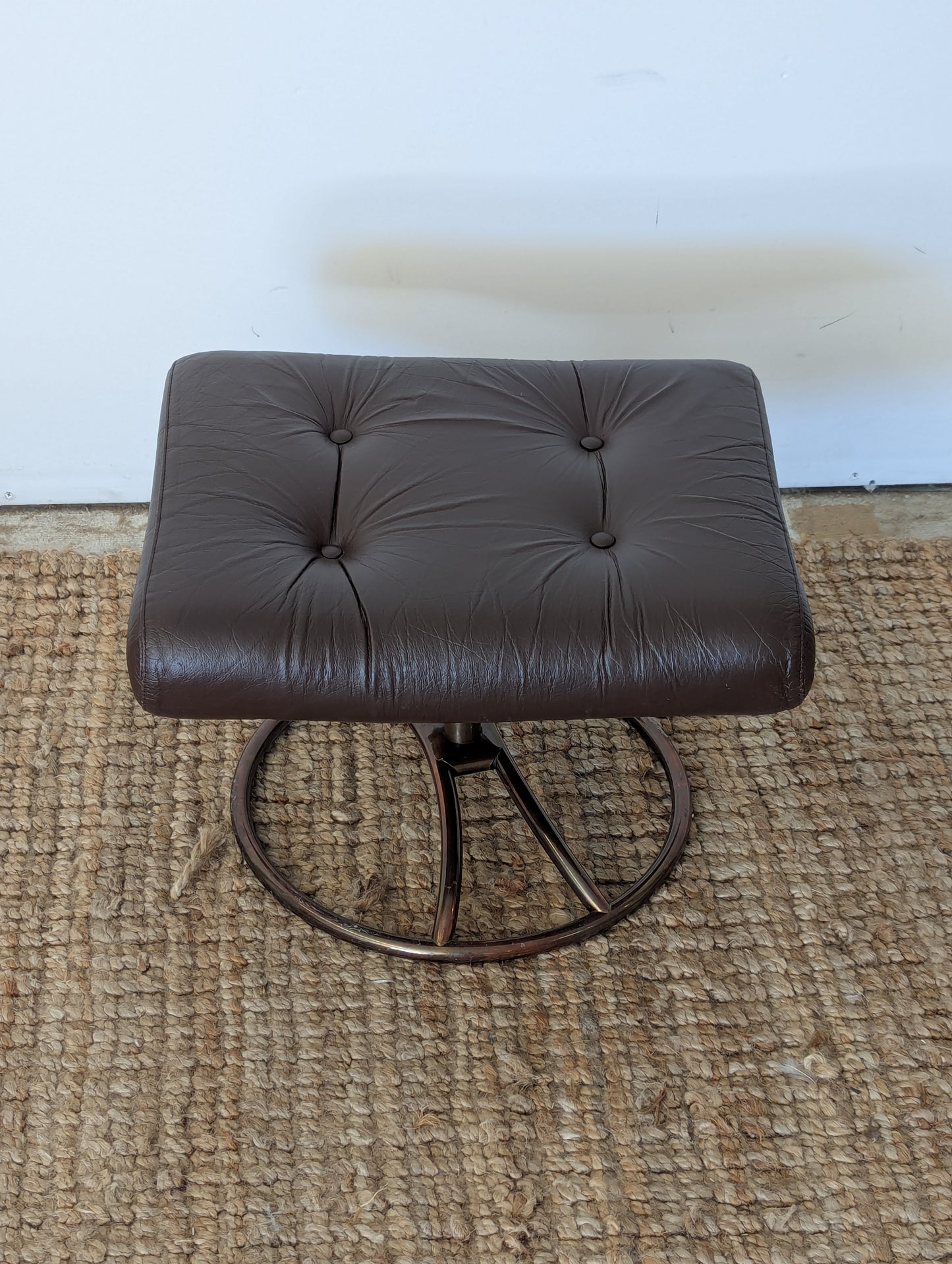 Vintage Ekornes Stressless Reclining Lounge Chair + Ottoman