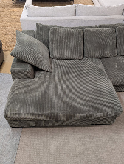 SOLD Moe's Plunge Corduroy Sectional