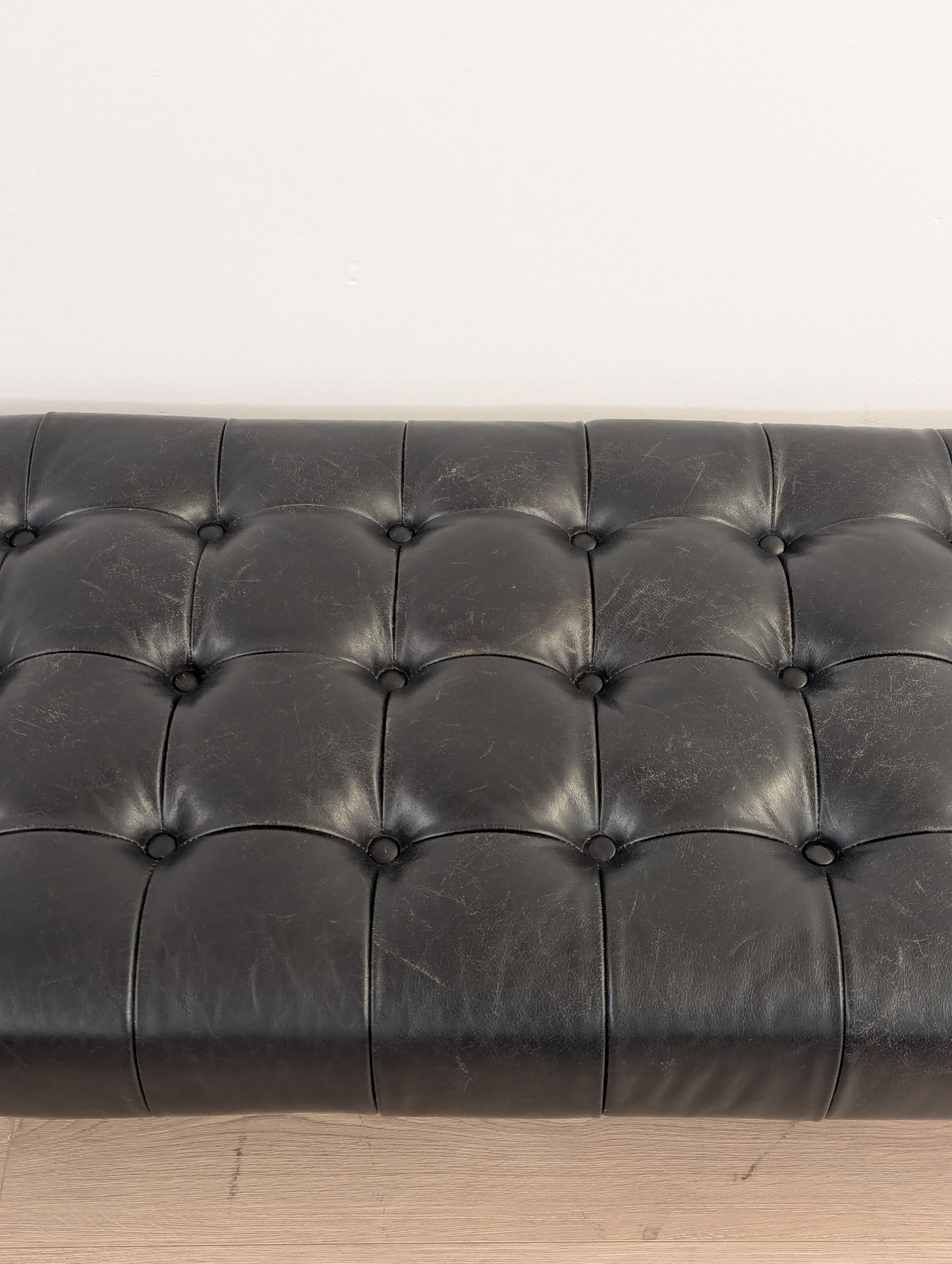 Moe's Wyatt Leather Bench
