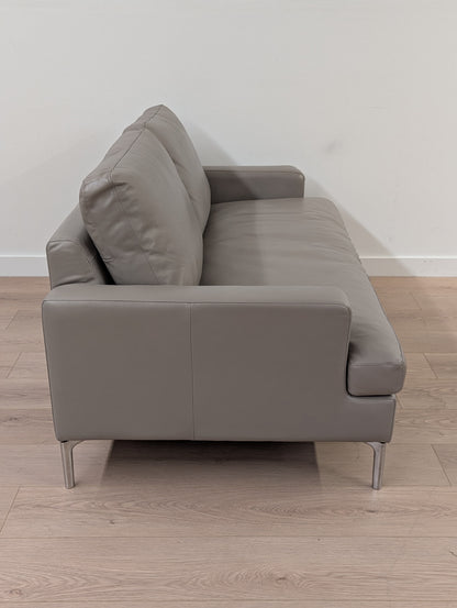 EQ3 Eve Leather Loveseat