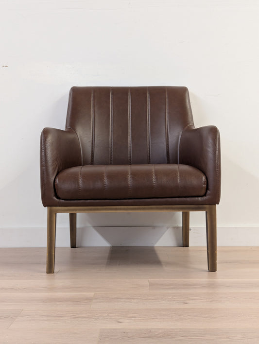 Sunpan Wolfe Lounge Chair - Vintage Cognac