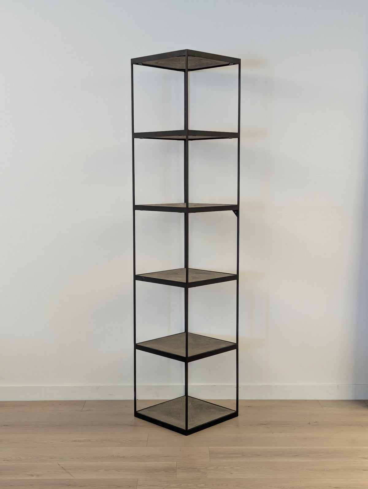 RH Reclaimed Russian Oak Parquet Bookshelf (2 Available)