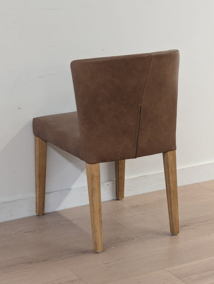 Muse & Merchant Fable Brown Faux Leather Dining Chairs (Set of 2)
