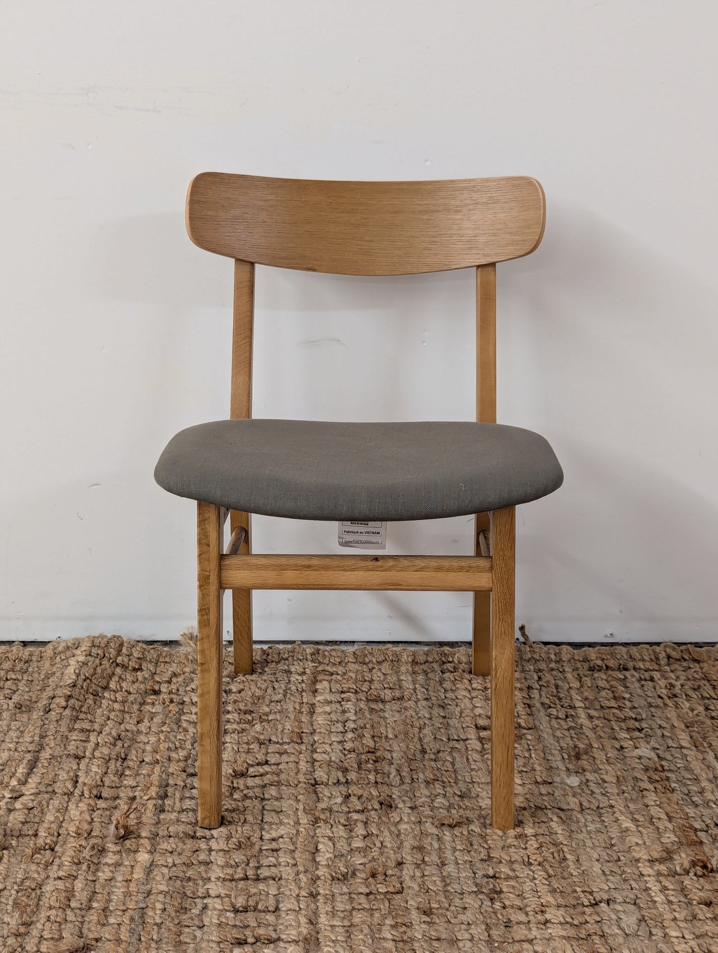 Article Ecole Dining Chair - Oak and Welsh Green