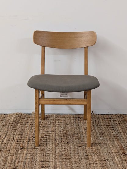 Article Ecole Dining Chair - Oak and Welsh Green