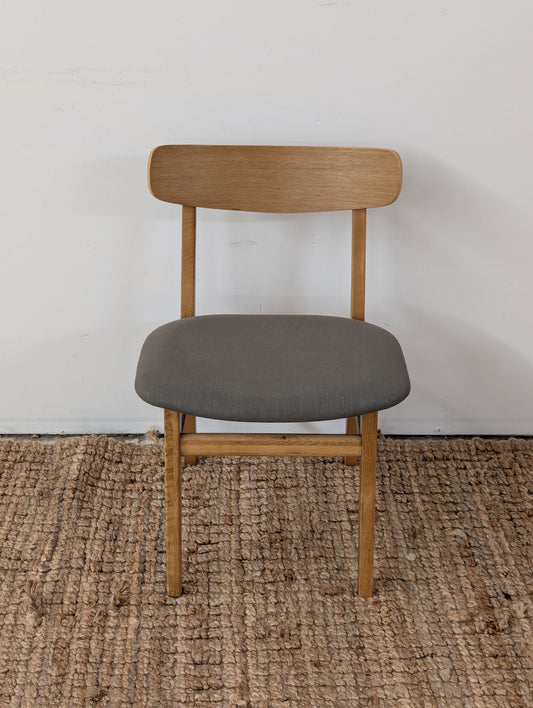 Article Ecole Dining Chair - Oak and Welsh Green