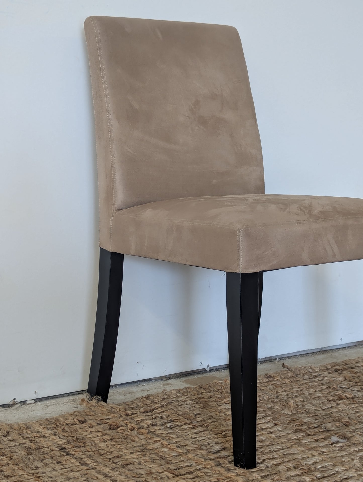 Crate and Barrel Pullman Suede Chair