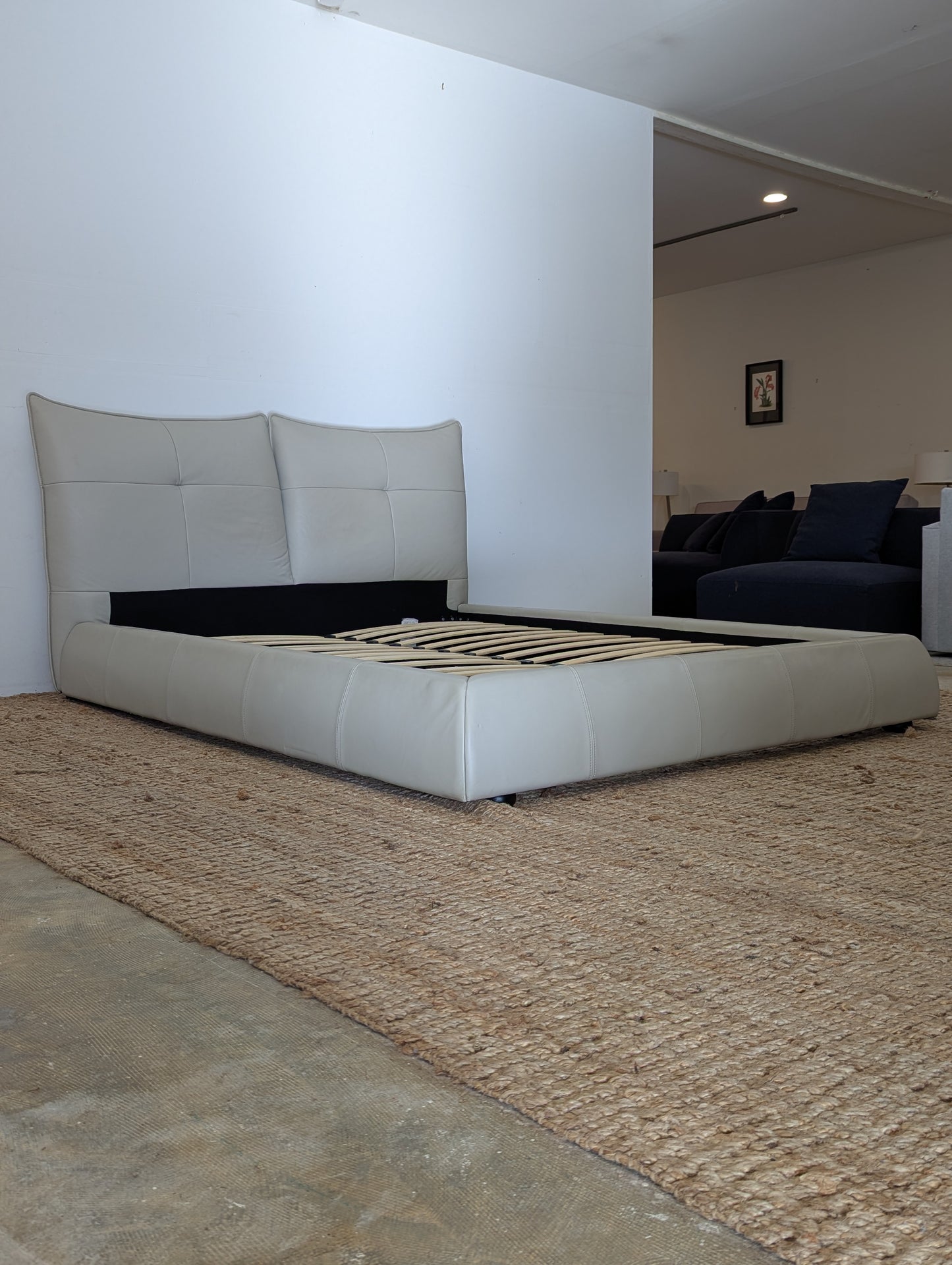 Modrest Patrick Leather Bedframe