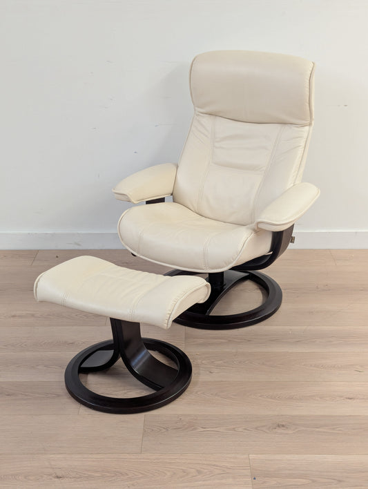 IMG Nordic 21 Comfort Glide Swivel Recliner with Ottoman