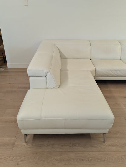 Natuzzi Italia Brooklyn Leather Sectional Sofa