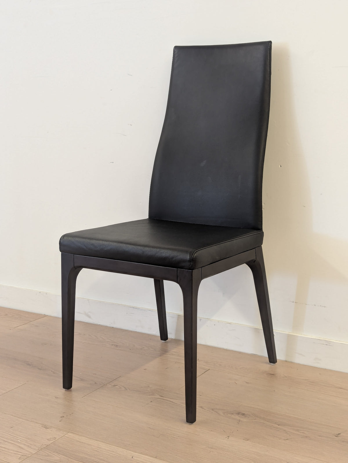 Scan Designs Leather Dining Chairs (Set of 4)