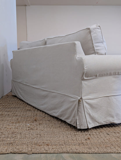 Pottery Barn Comfort Roll Arm Slipcovered Sofa