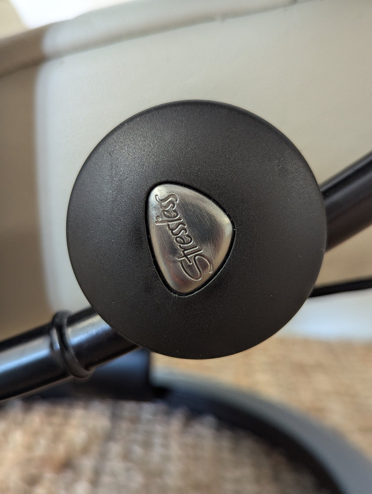 Stressless Opal M Paloma Leather Chair and Ottoman