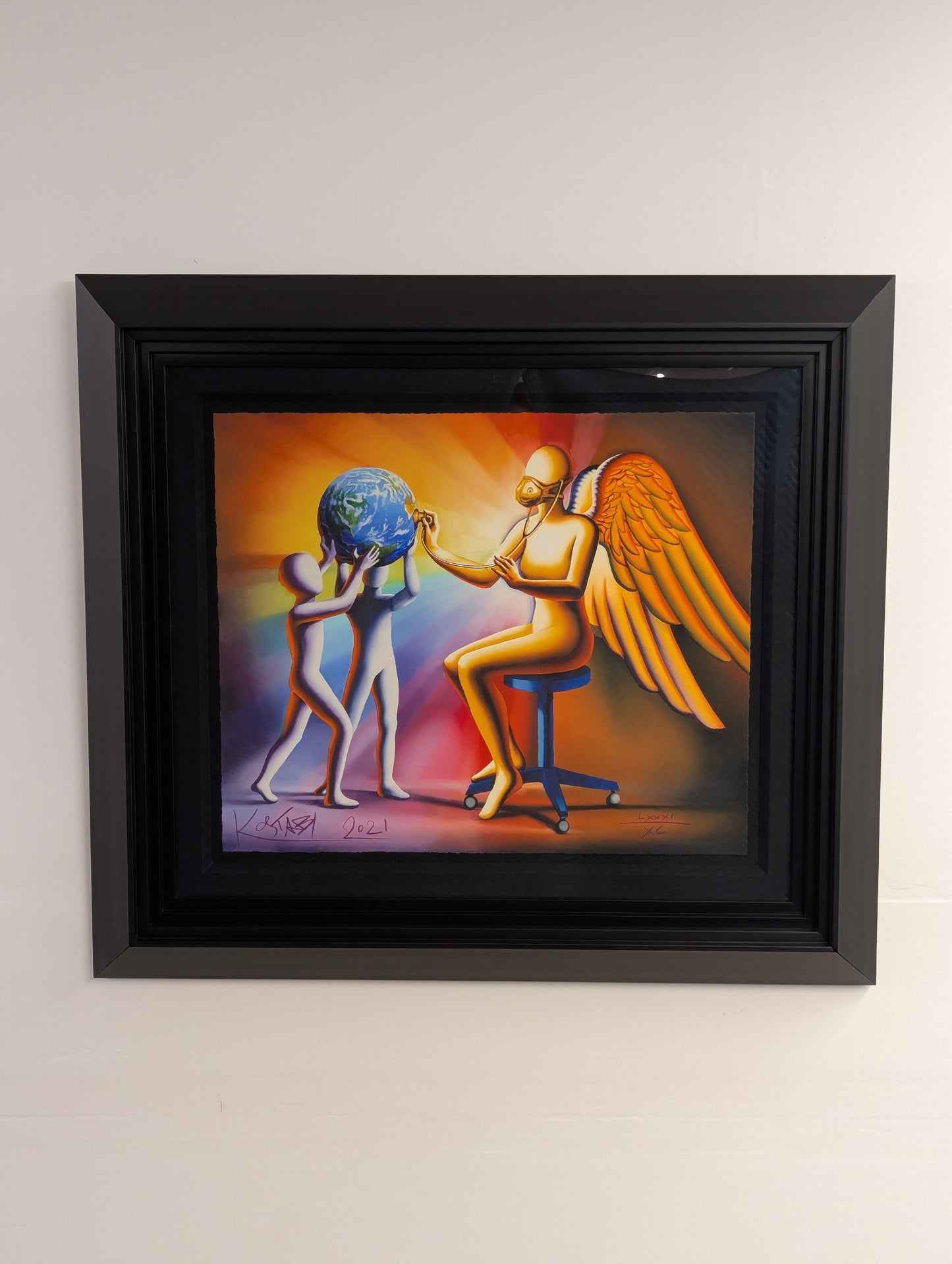 Mark Kostabi Spiritual Diagnosis Giclee