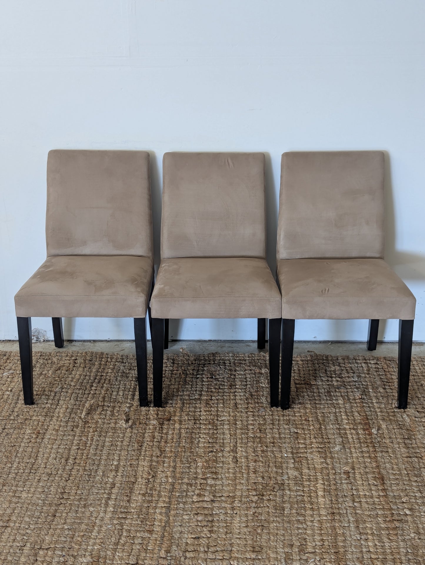 Crate and Barrel Pullman Suede Chair