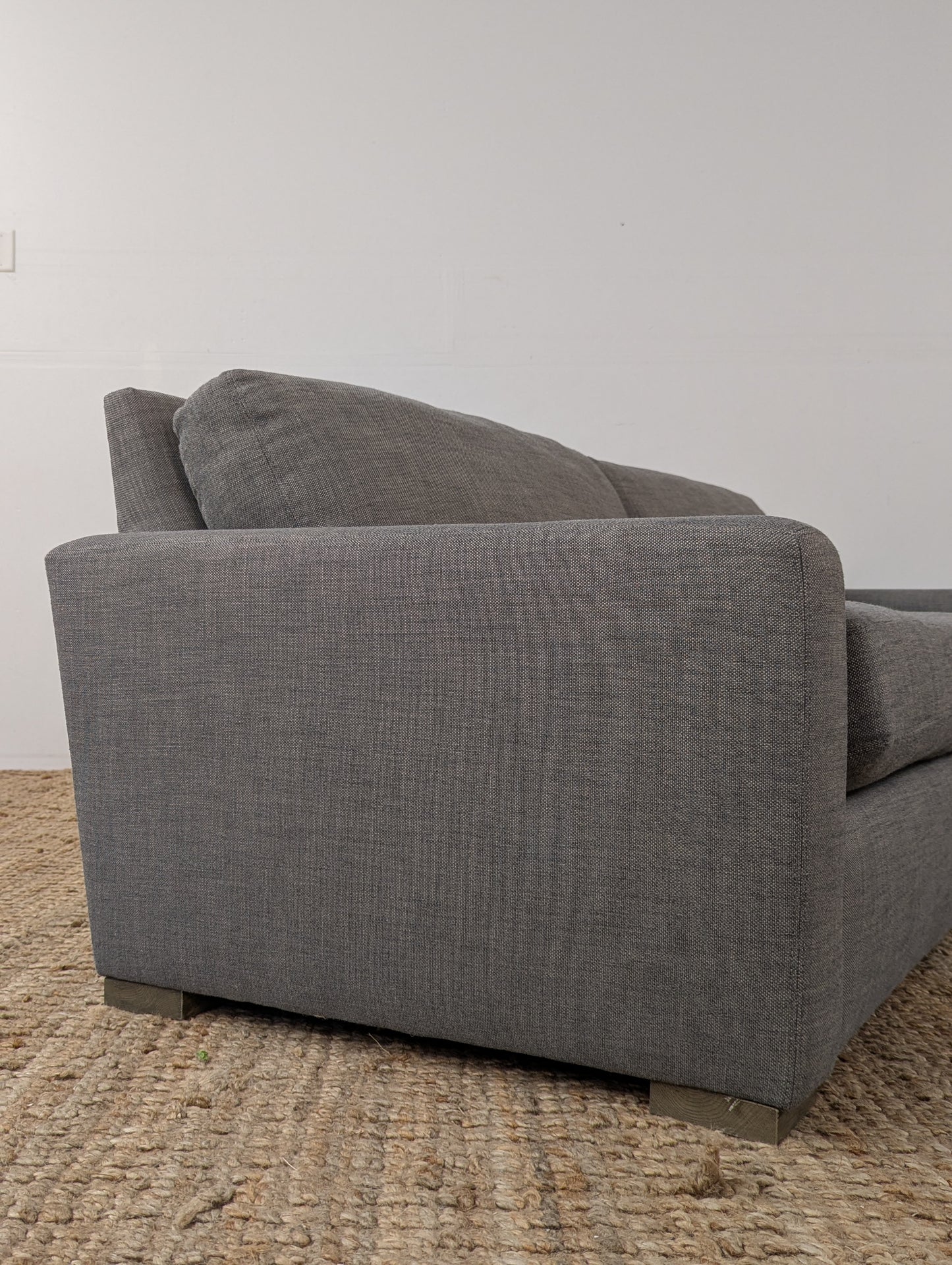 RH Maxwell 2 Cushion Sofa Perennials® Performance Textured Linen Weave