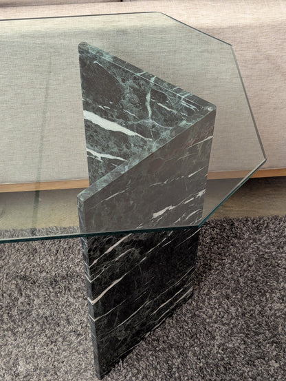 Marble Glass Table