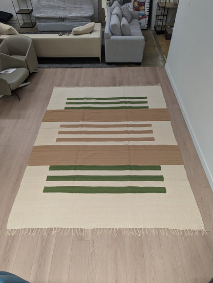 Anglo Oriental Dhurrie Handwoven Rug (91” x 118”)