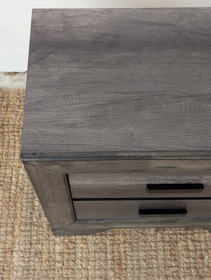 Grayson Rustic Nightstand Grey Oak